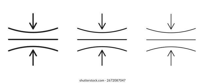 Icono de elasticidad. Ilustración de elemento simple. Puede ser utilizado para el Web y el móvil.