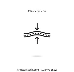 Elasticity icon vector illustration graphic on background