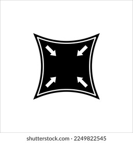 Icono de línea de elasticidad, pictograma vectorial de material elástico. Signo de material de resiliencia. Elemento de diseño de calidad, ilustración vectorial sobre fondo blanco