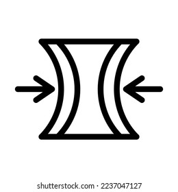 Elasticity Vector Line Icon Design