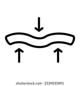 Elasticidad Línea de Vector Icon Design