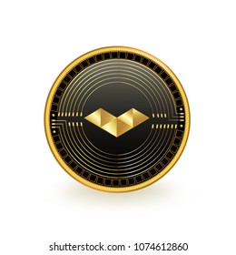 Elastos Cryptocurrency Coin Isolated