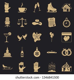Elation icons set. Simple set of 25 elation vector icons for web for any design