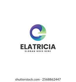 Elatricia Gradient Colorful Logo Template