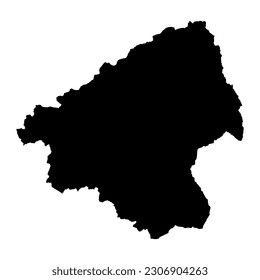 Elbasan county map, administrative subdivisions of Albania. Vector illustration.