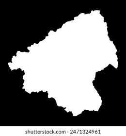 Elbasan county map, administrative subdivisions of Albania. Vector illustration.