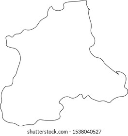 Elbasan District Map Albania Stock Vector (Royalty Free) 1538040527 ...