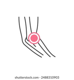 Icono de contorno de línea Codo