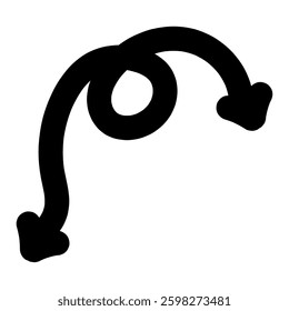 Elbow Arrow Spiral Navigation Symbol