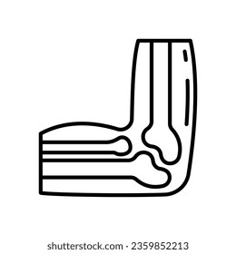 Elbow Bone icon in vector. Illustration