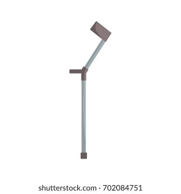 Elbow crutch, medical walking equipment for rehabilitation cartoon vector Illustration