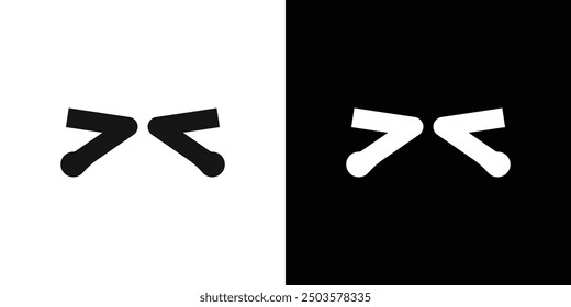 elbow greeting icon line art vector
