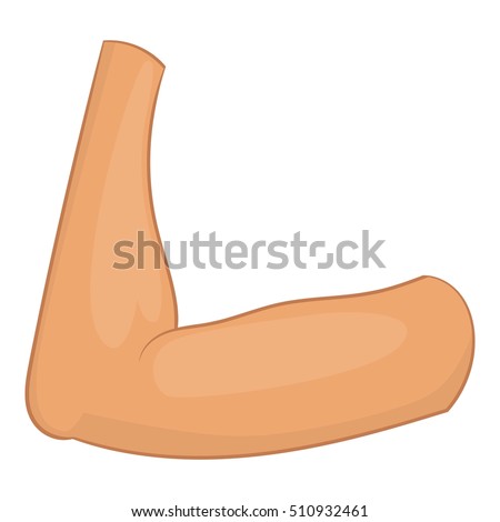 Elbow icon. Cartoon illustration of elbow vector icon for web design