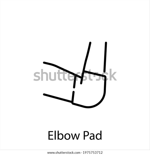 elbow pad icon vector icon.Editable\
stroke.linear style sign for use web design and mobile\
apps,logo.Symbol illustration.Pixel vector graphics -\
Vector