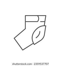 Elbow pad line outline icon