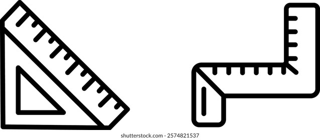 "Elbow Ruler Icon for Precision and Measurement"