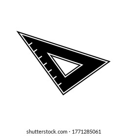 Diseño simple vectorial del icono de la regla del codo