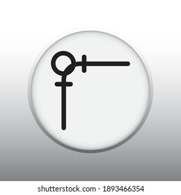 ELBOW, SIDE OUTLET DOWN VECTOR SYMBOL OF PUMPING SYSTEM MECHANICAL SYSTEM