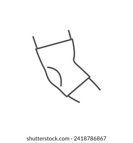 Elbow sleeve line outline icon