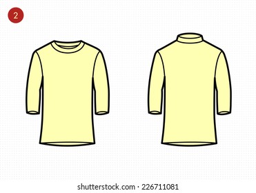 elbow sleeve shirt regular and big collar