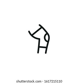 elbow vector icon on white background