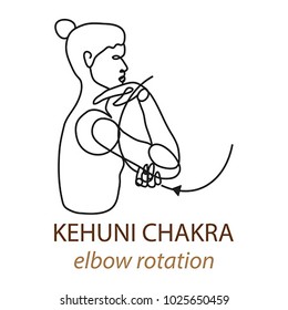 elbow yoga vector