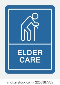 Elder Care - Sign Point with white background