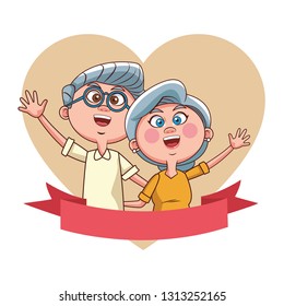 elder couple love banner