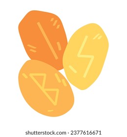 Elder Futhark runes on white background