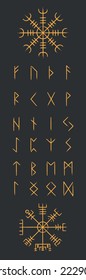 Elder Futhark Viking Runes Alphabet