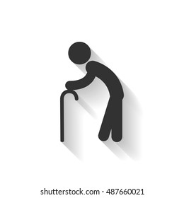elder icon , long shadow