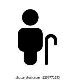 Elder Icon Vector Symbol Design Illustration