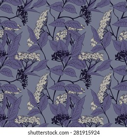 Elder Seamless Pattern, eps 8