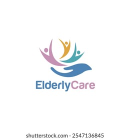Elderly Care Logo People Vector
