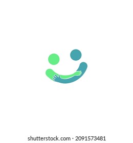 Elderly Care with smile Logo Template