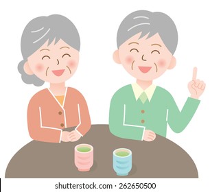 elderly couple