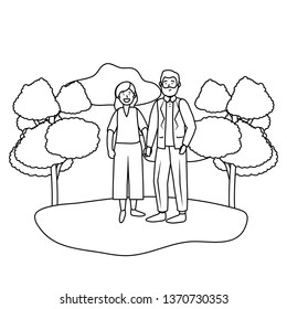 elderly couple avatar