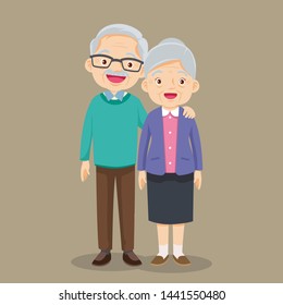 Elderly couple holding hands.Grandmother and grandfather together. Grandparents. Elderly couple. A man and a woman of old age.