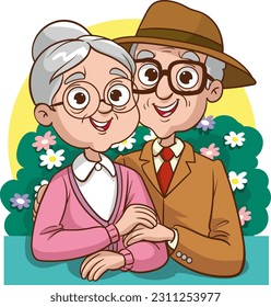 
Pareja de ancianos tomándose de la mano. Abuela y abuelo juntos. Abuelos. pareja de ancianos. Un hombre y una mujer de edad avanzada.