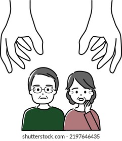 Elderly couple (husband wears glasses) targeted by fraudsters and other villains