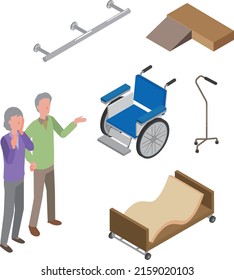 Elderly couple thinking about long-term care