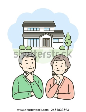 An elderly couple worried about disposing of their home and inheritance in their old age