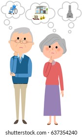 Elderly couple,Life plan