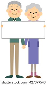 Elderly couple,Panel