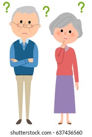 Elderly couple,Question