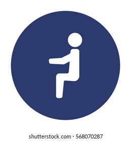 An elderly, disabled, pensioners,  grandfather, grandmother, tired man, recreation,  Icon Vector flat design style
