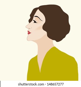 Elderly elegant lady