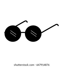 elderly glasses isolated icon