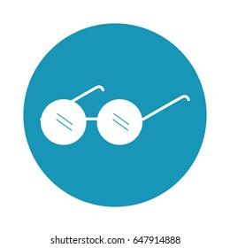 elderly glasses isolated icon