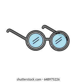 elderly glasses isolated icon